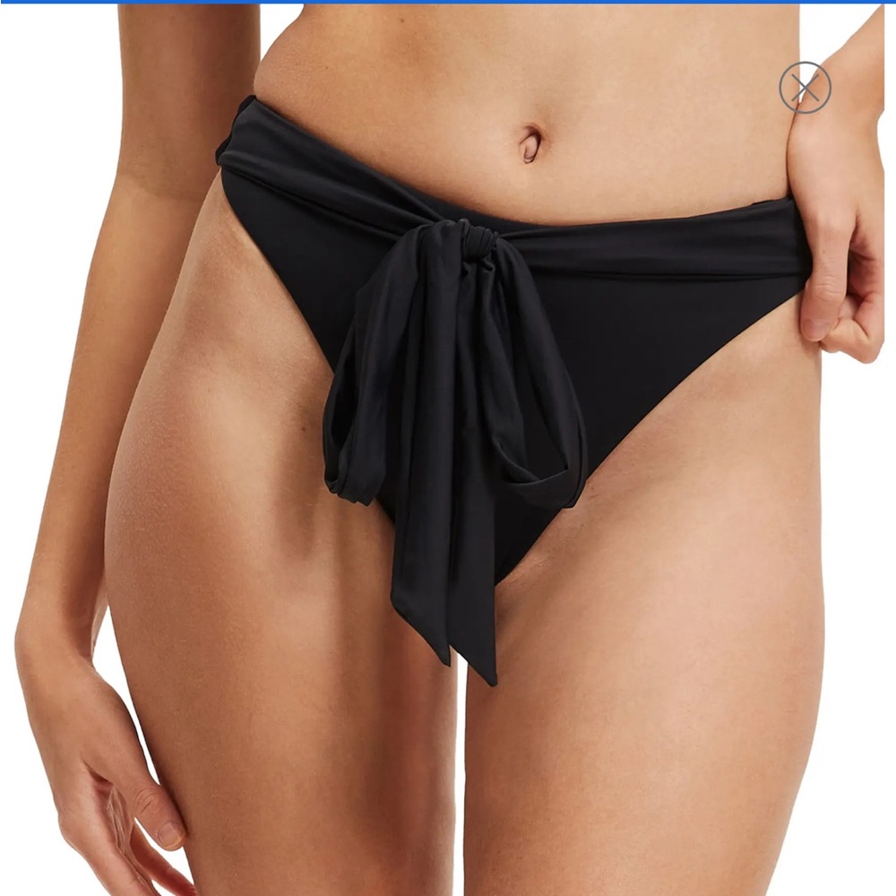 Good American tie bikini bottom NWOT size 2